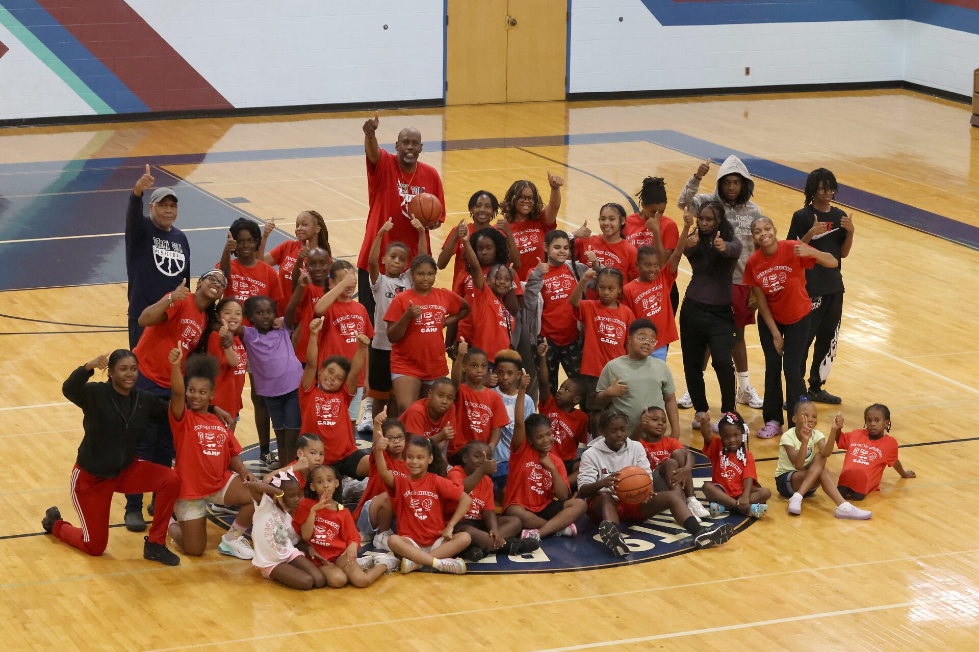 Polk 1667 Derick and students